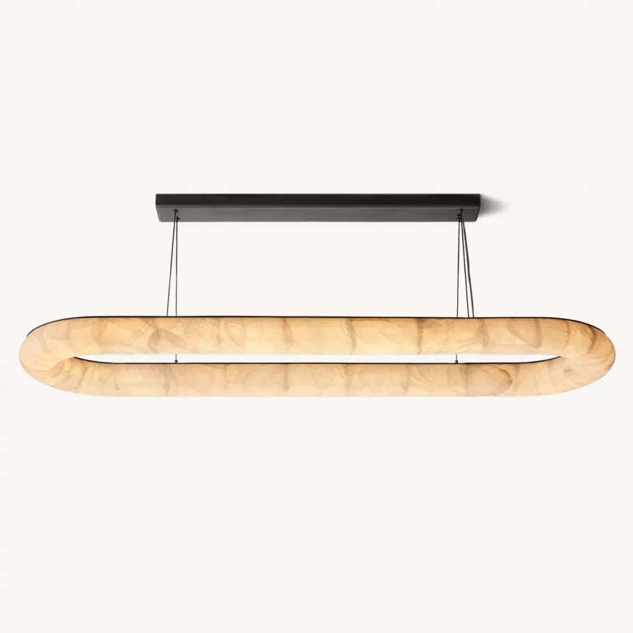 Rivage Lisse Oval Chandelier 74"-VaseLamps