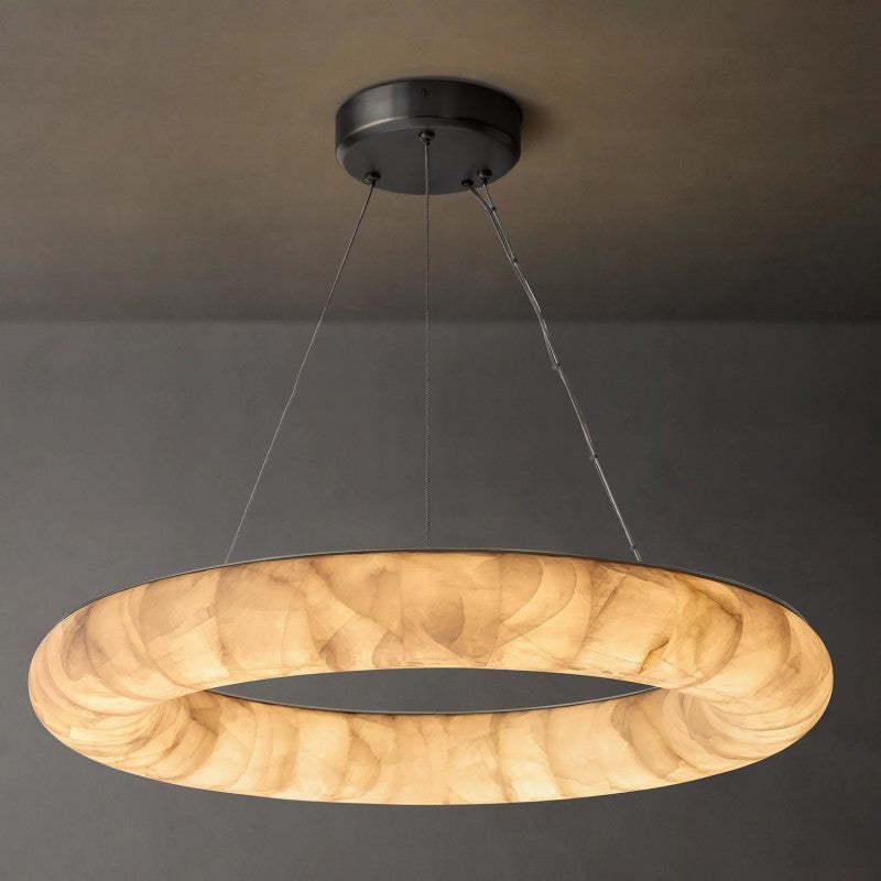 Rivage Lisse Round Chandelier 31"-VaseLamps