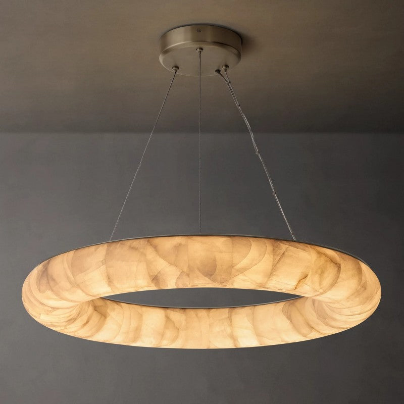 Rivage Lisse Round Chandelier 31"-VaseLamps