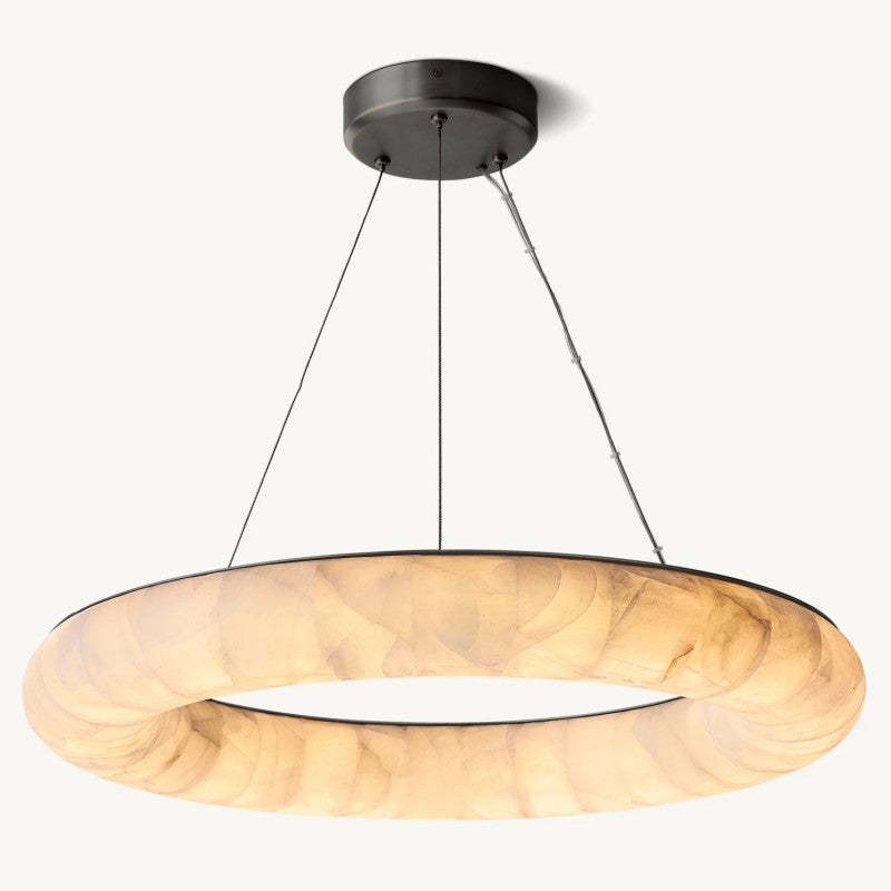 Rivage Lisse Round Chandelier 31"-VaseLamps