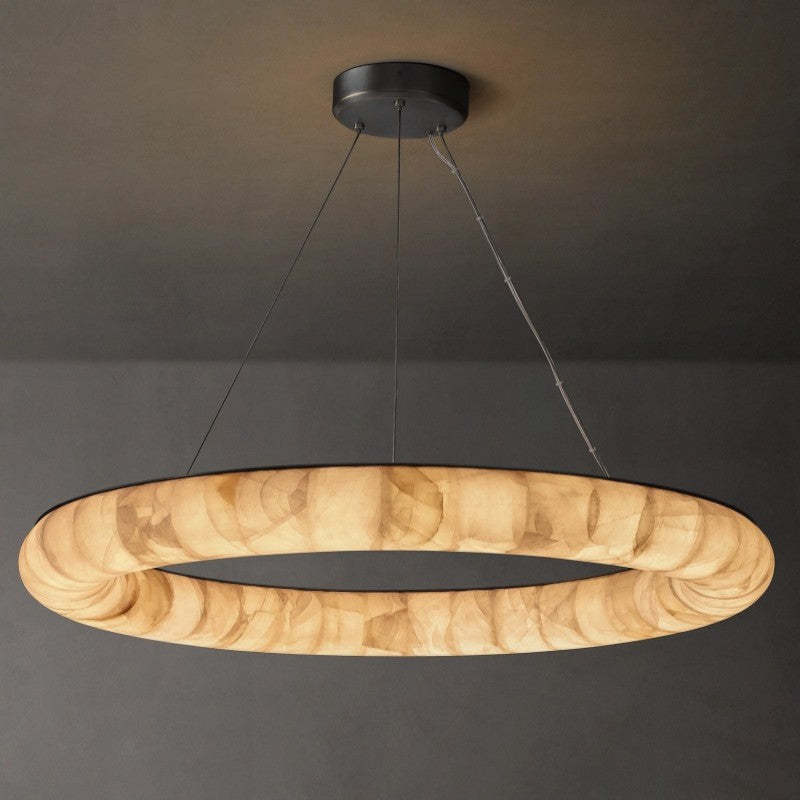 Rivage Lisse Round Chandelier 41"-VaseLamps