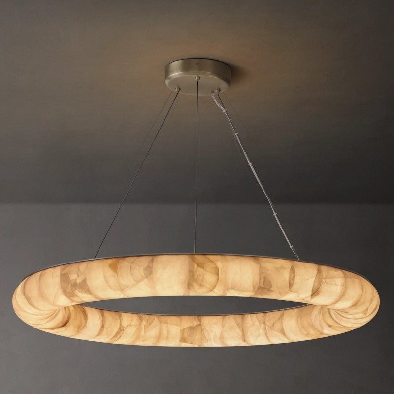 Rivage Lisse Round Chandelier 41"-VaseLamps