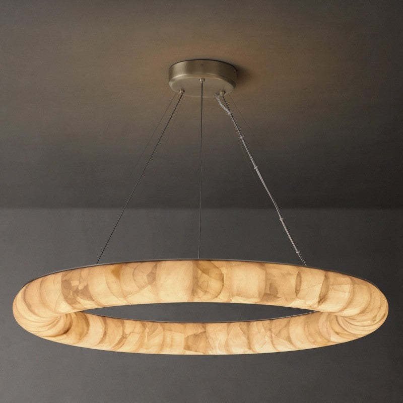 Rivage Lisse Round Chandelier 41"-VaseLamps