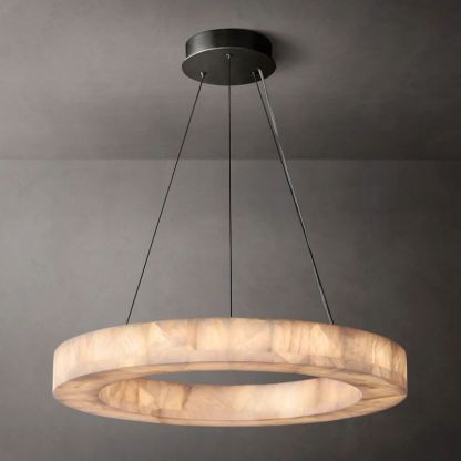 Rivage Calcite Round Chandelier-VaseLamps