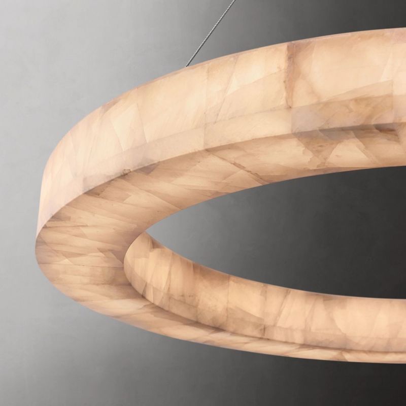 Rivage Calcite Round Chandelier-VaseLamps