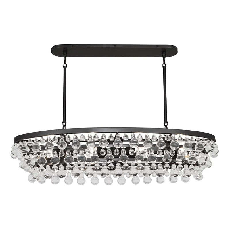 Robert Abbey Bling Oval Chandelier 42"-VaseLamps