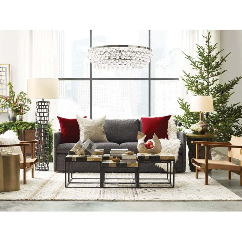 Robert Abbey Bling Round Chandelier 35"-VaseLamps