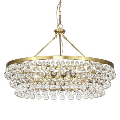 Robert Abbey Bling Round Chandelier 35"-VaseLamps