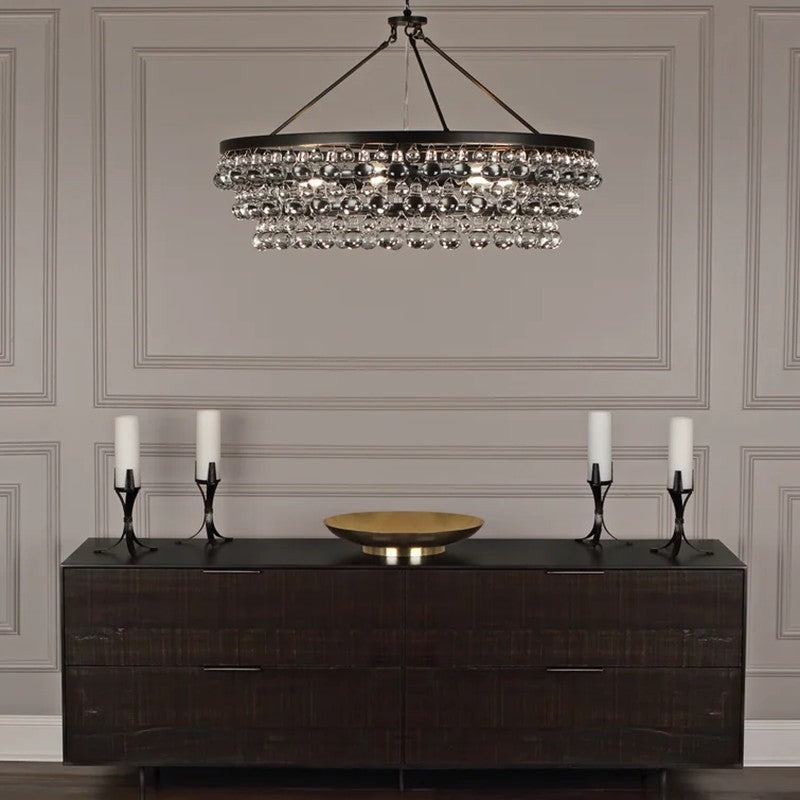 Robert Abbey Bling Round Chandelier 35"-VaseLamps