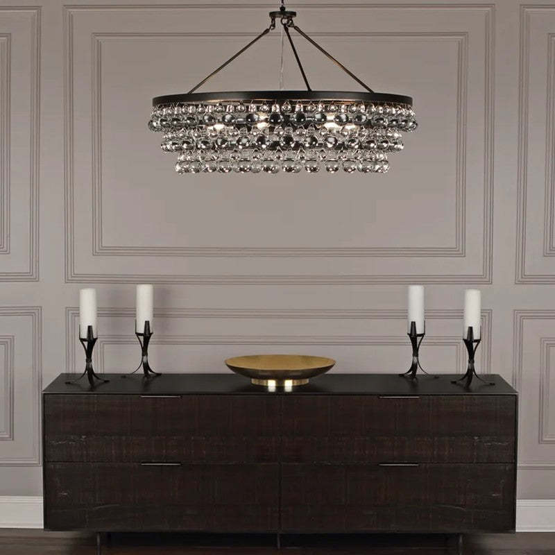 Robert Abbey Bling Round Chandelier 35"-VaseLamps