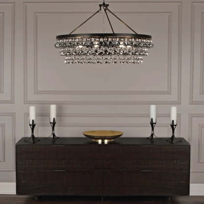 Robert Abbey Bling Round Chandelier 35"-VaseLamps
