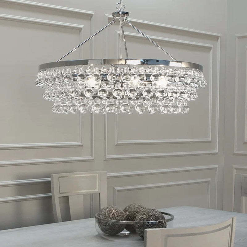 Robert Abbey Bling Round Chandelier 35"-VaseLamps