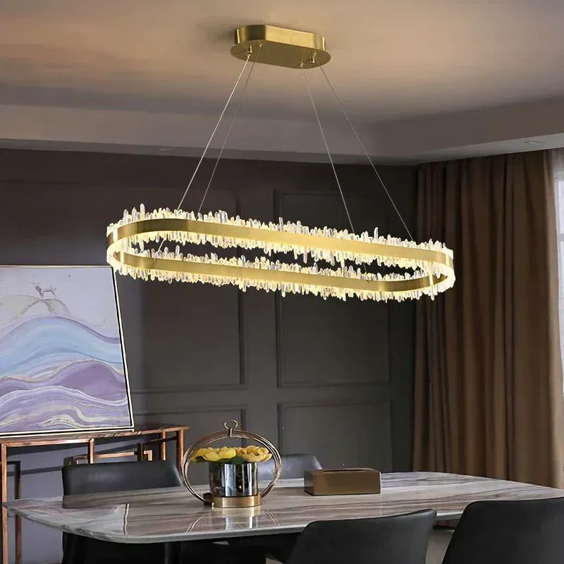 VASELAMPS - Crystal Oval Chandelier-VaseLamps