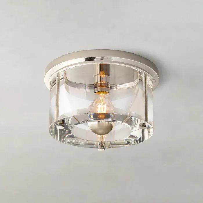 Savile Crystal Round Flushmount
