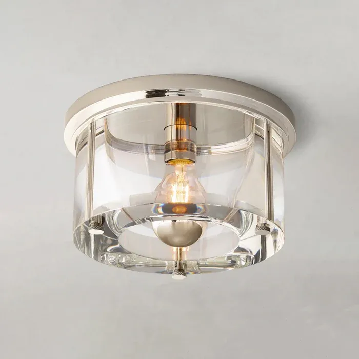 Savile Crystal Round Flushmount