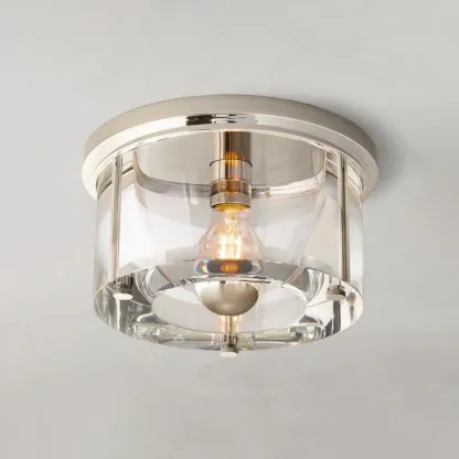 Savile Crystal Round Flushmount