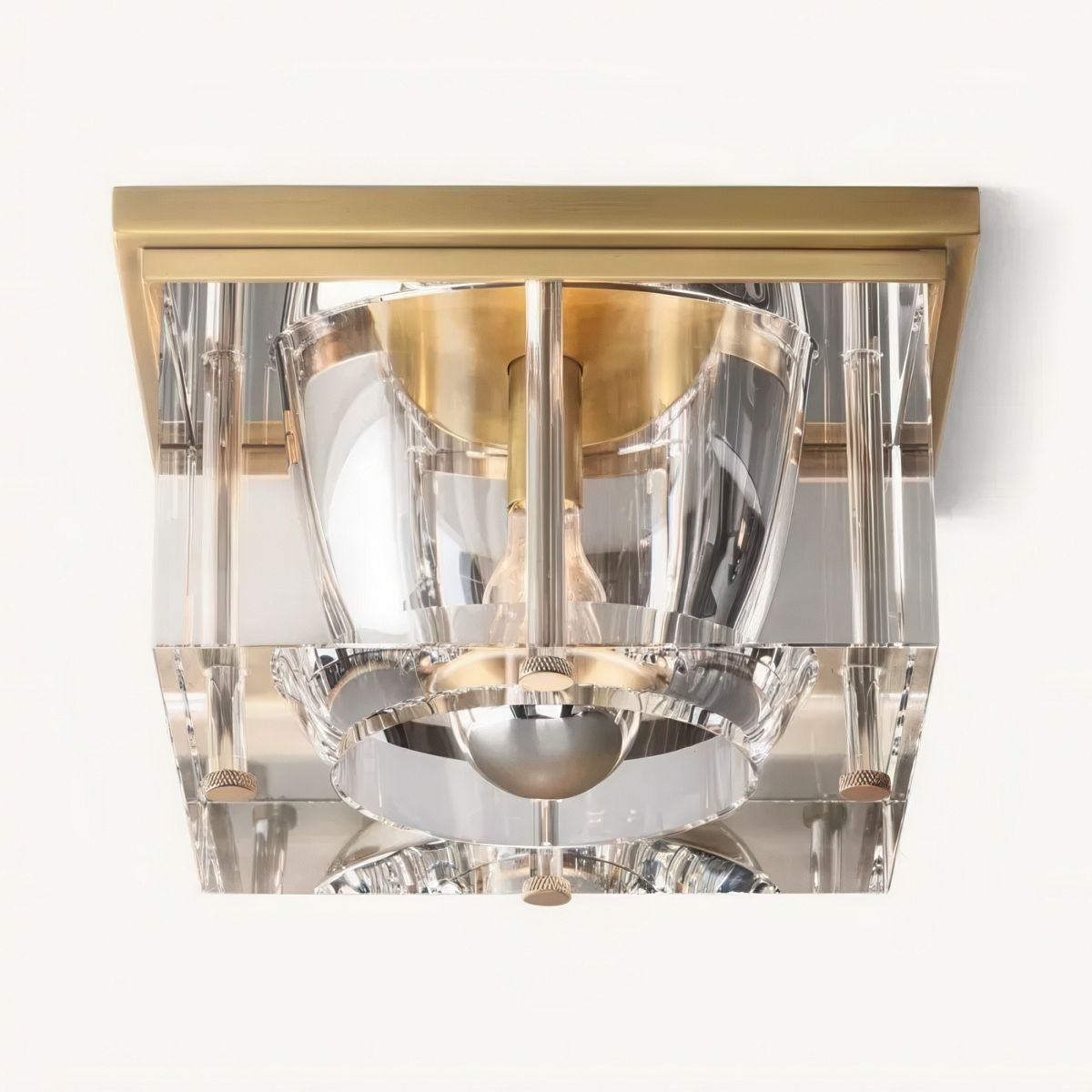 Savile Square Crystal Flushmount