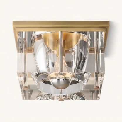 Savile Square Crystal Flushmount