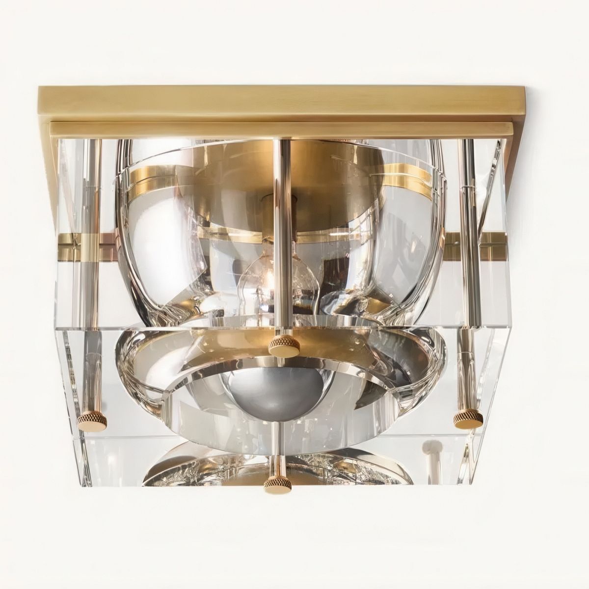 Savile Square Crystal Flushmount