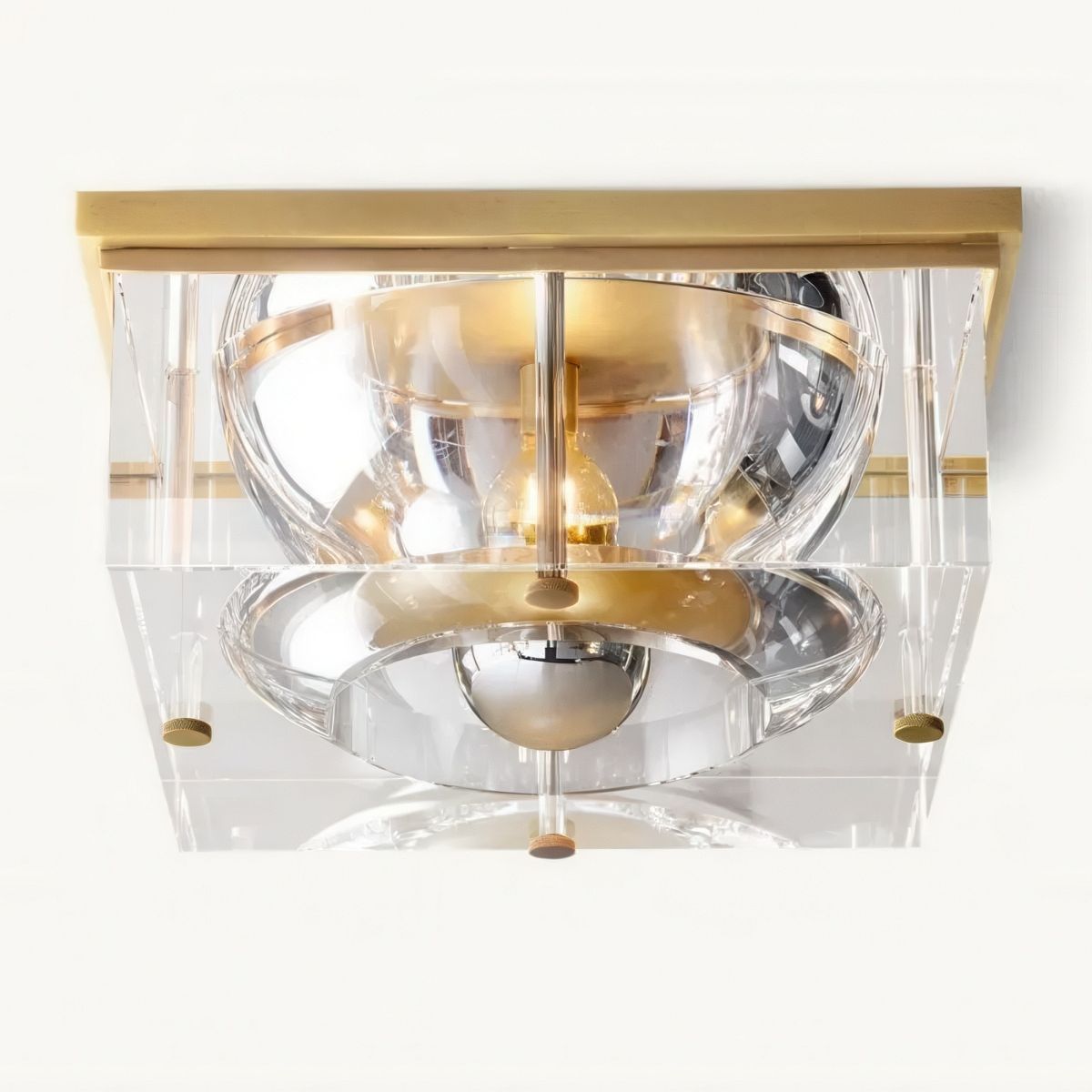 Savile Square Crystal Flushmount