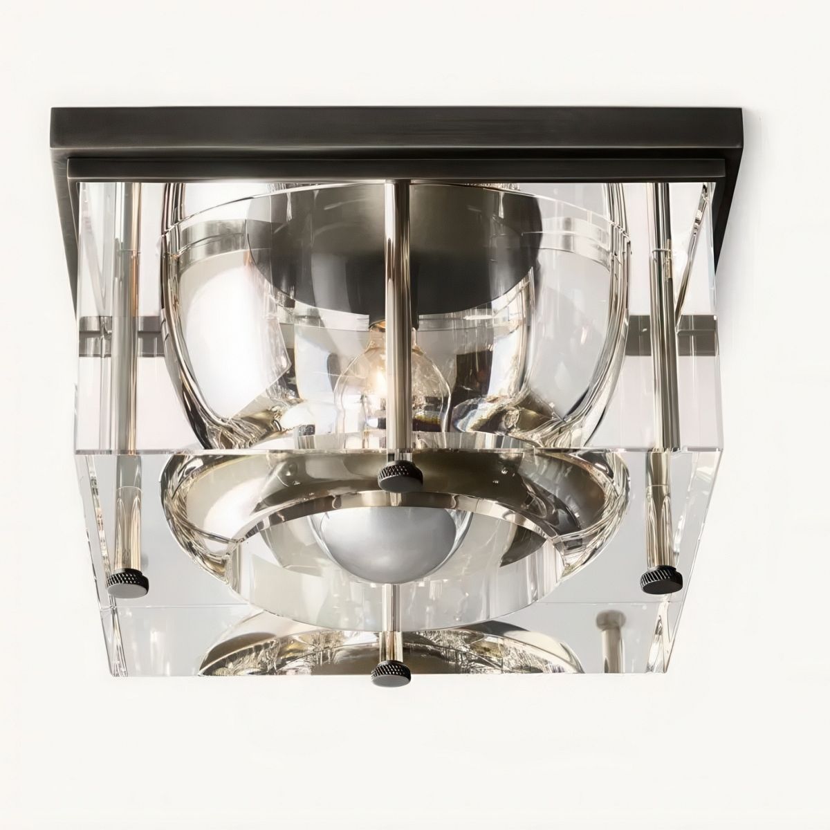 Savile Square Crystal Flushmount
