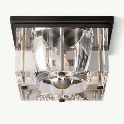 Savile Square Crystal Flushmount