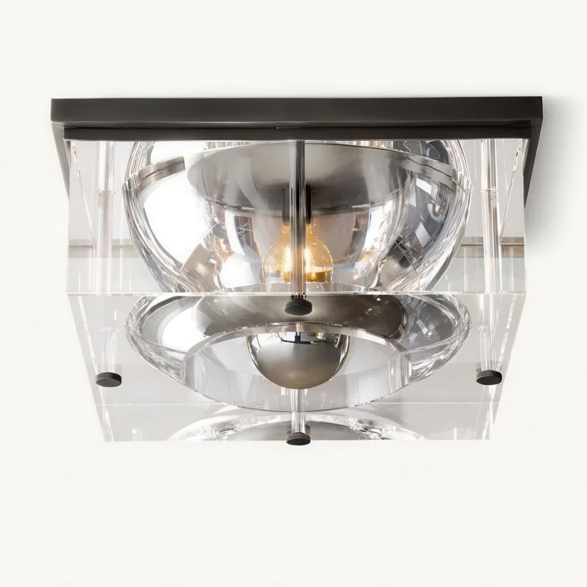 Savile Square Crystal Flushmount