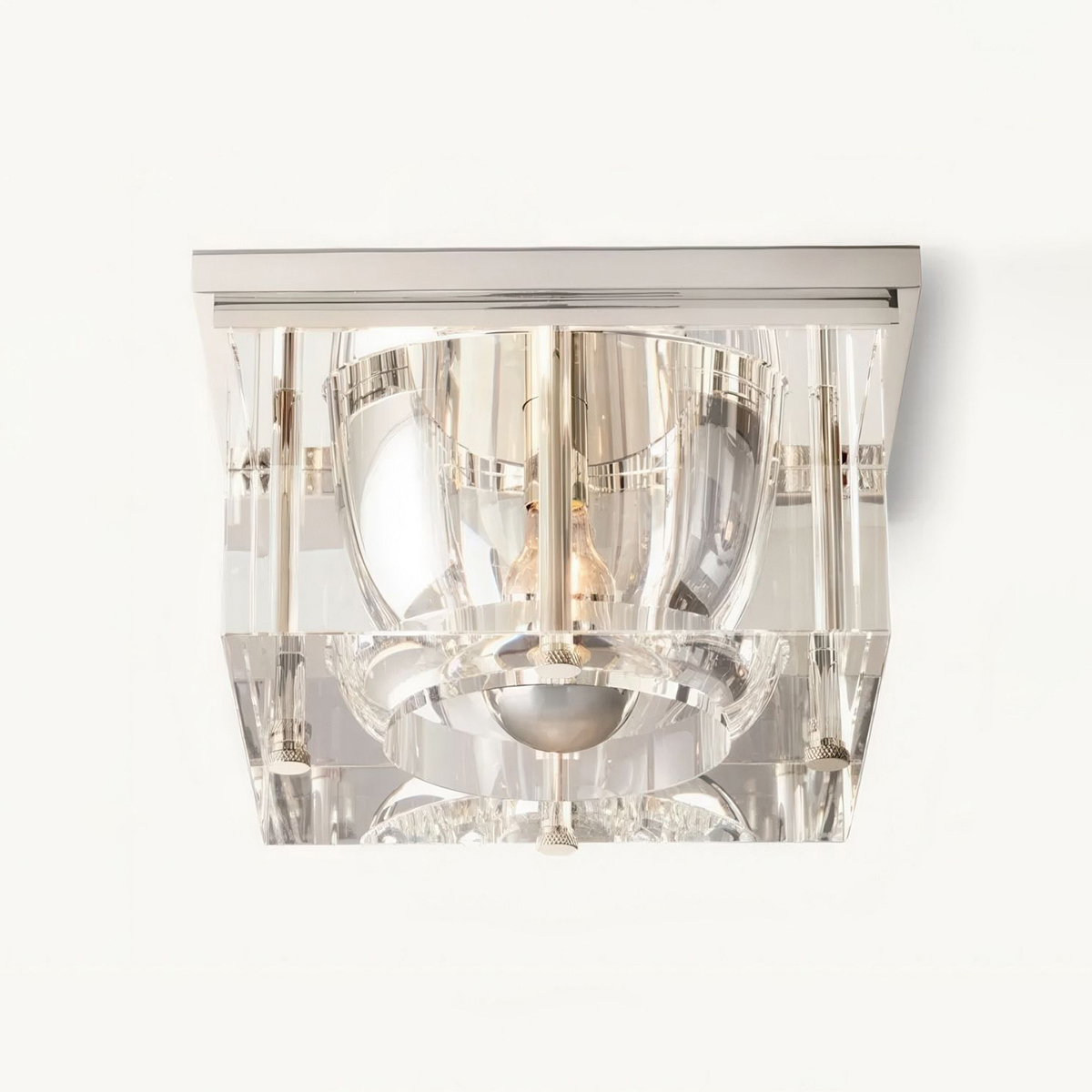 Savile Square Crystal Flushmount