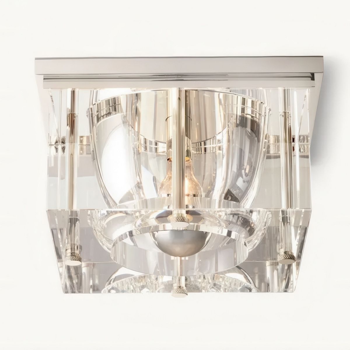 Savile Square Crystal Flushmount