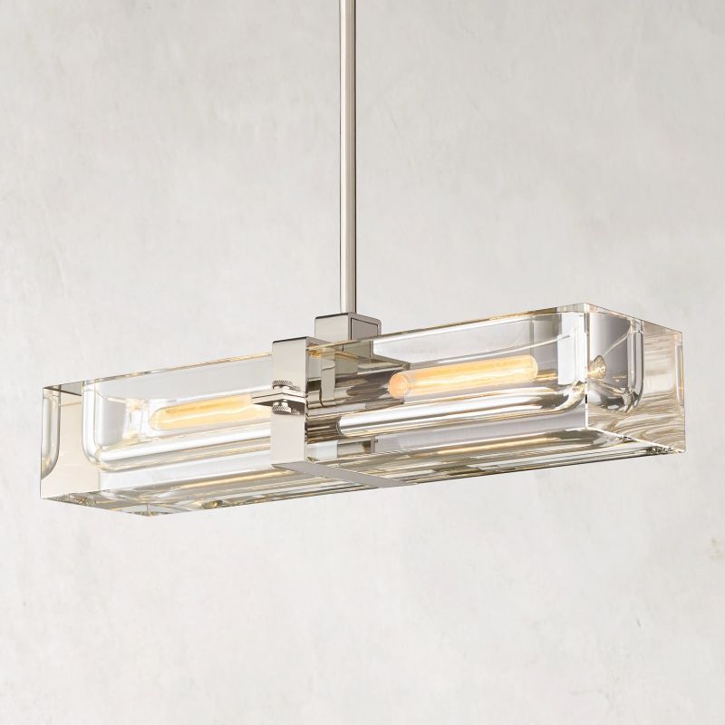 Savile Linear Chandelier 24"-VaseLamps