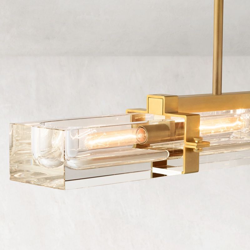 Savile Linear Chandelier 24"-VaseLamps