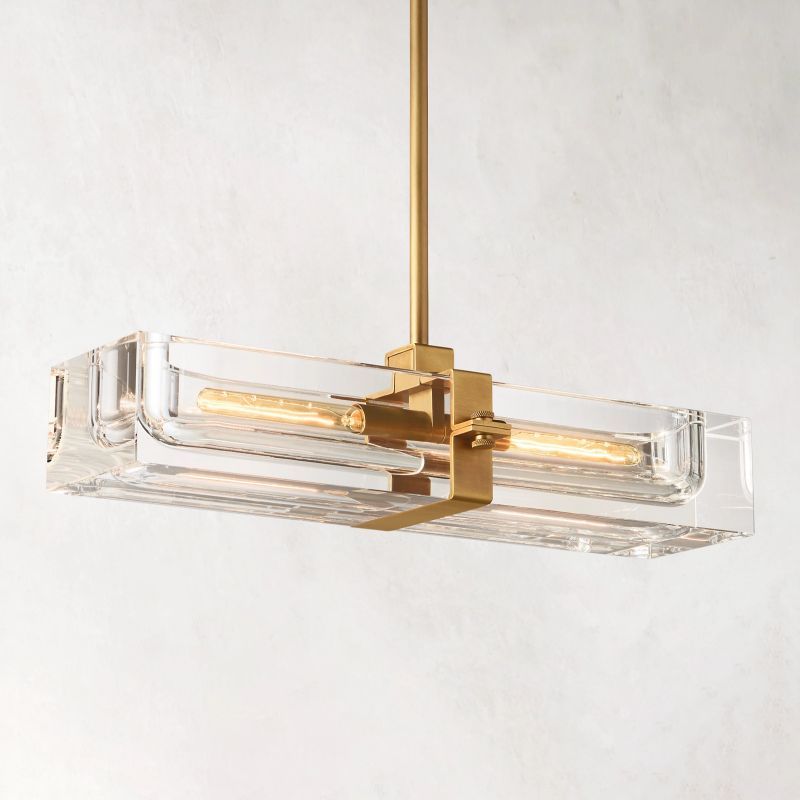 Savile Linear Chandelier 24"-VaseLamps
