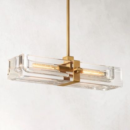 Savile Linear Chandelier 24"-VaseLamps