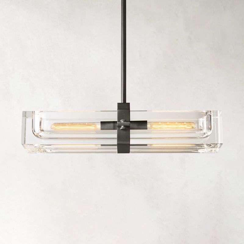 Savile Linear Chandelier 24"-VaseLamps
