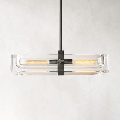 Savile Linear Chandelier 24"-VaseLamps