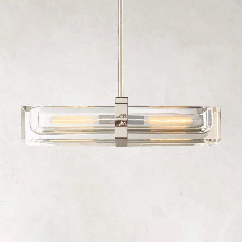 Savile Linear Chandelier 24"-VaseLamps