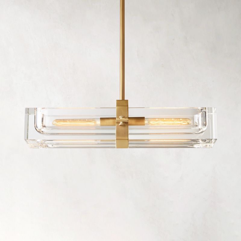 Savile Linear Chandelier 24"-VaseLamps
