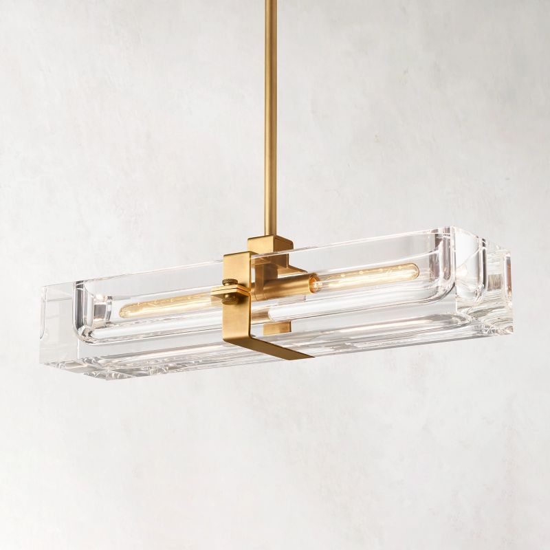 Savile Linear Chandelier 24"-VaseLamps