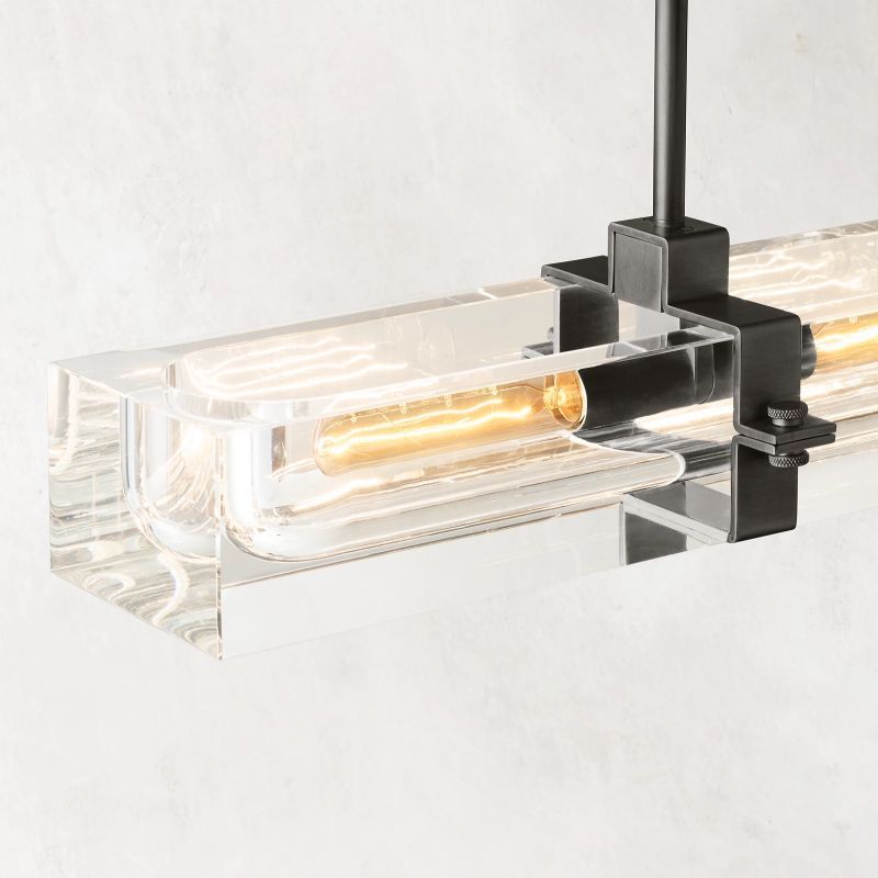Savile Linear Chandelier 24"-VaseLamps
