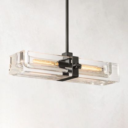 Savile Linear Chandelier 24"-VaseLamps