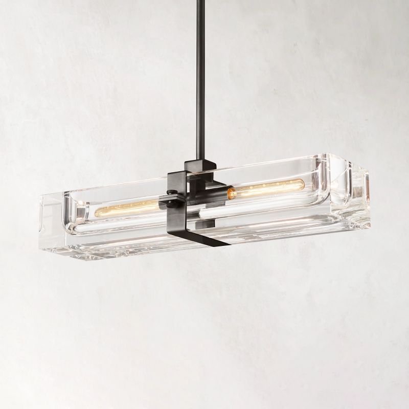 Savile Linear Chandelier 24"-VaseLamps