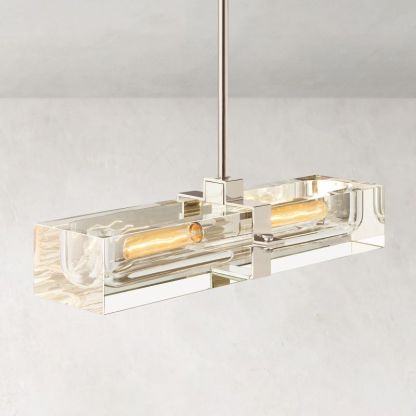 Savile Linear Chandelier 24"-VaseLamps