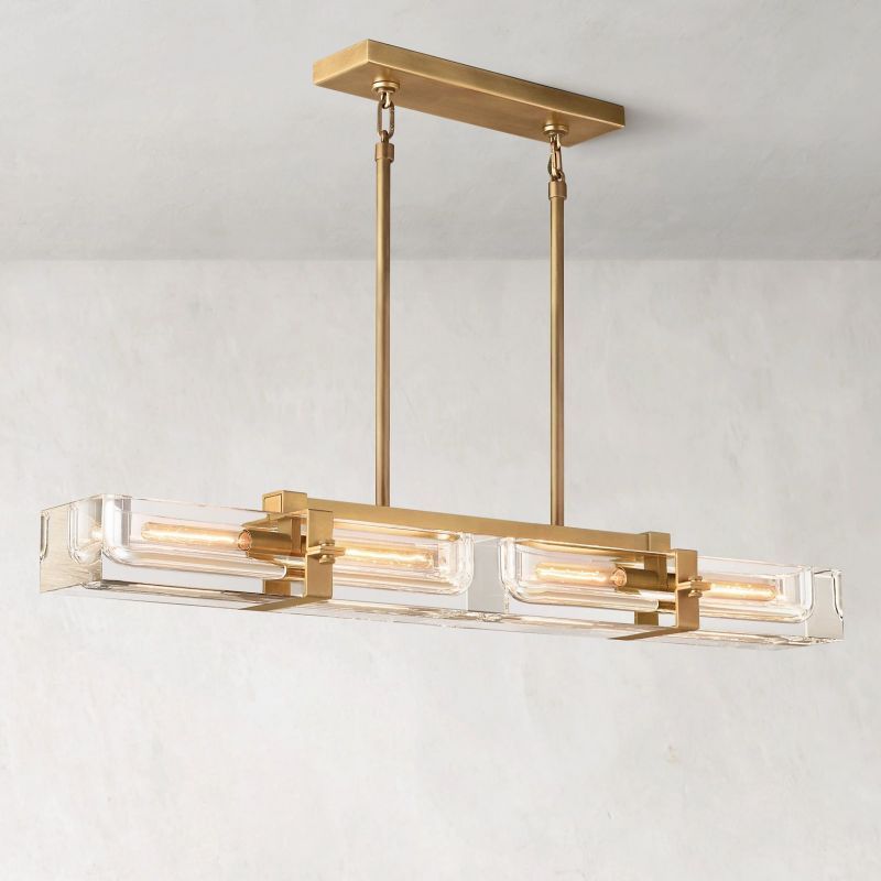 Savile Linear Chandelier 48"-VaseLamps