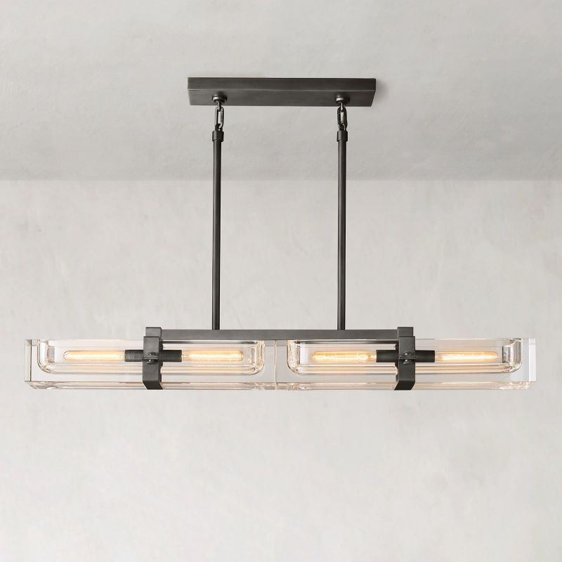 Savile Linear Chandelier 48"-VaseLamps