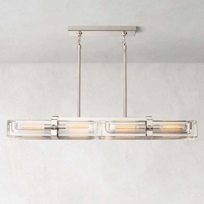 Savile Linear Chandelier 48"-VaseLamps