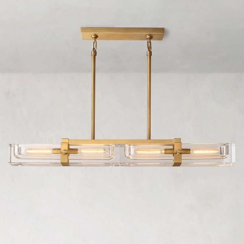 Savile Linear Chandelier 48"-VaseLamps
