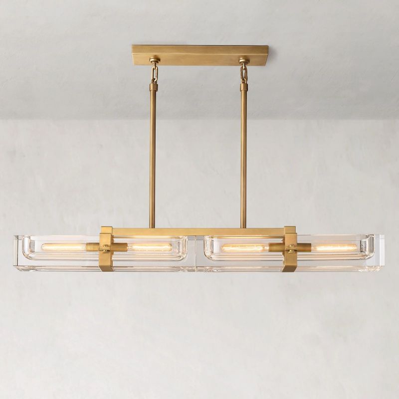 Savile Linear Chandelier 48"-VaseLamps