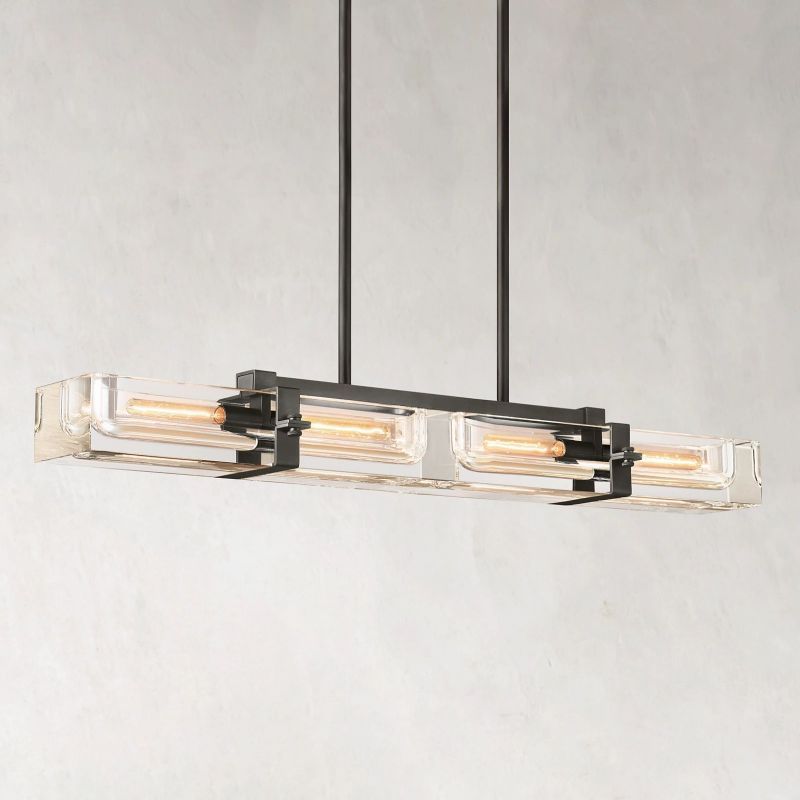 Savile Linear Chandelier 48"-VaseLamps