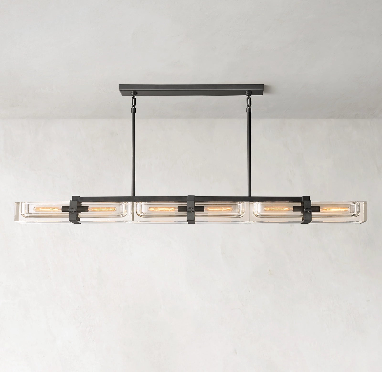 Savile Linear Chandelier 72"-VaseLamps