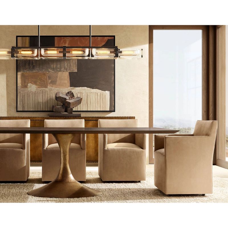Savile Linear Chandelier 72"-VaseLamps